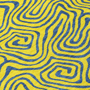 Homeroots 3' Beige And Brown Abstract Washable Area Rug For Indoor And Outdoor Spaces - Durable & Stylish 9' X 12' Polyester 599848