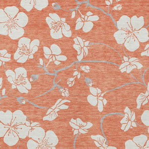 Homeroots 3' Stylish Floral Artichoke Green And Ivory Washable Area Rug For Indoor And Outdoor Spaces 10' X 14' Polyester 599879