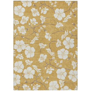 HomeRoots 5' Timeless Floral Washable Area Rug - Stain-Resistant Indoor/Outdoor Decor for Busy Homes 8' X 10' 599883