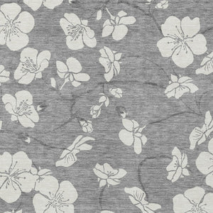 Homeroots 3' Stylish Floral Artichoke Green And Ivory Washable Area Rug For Indoor And Outdoor Spaces 10' X 14' Polyester 599891