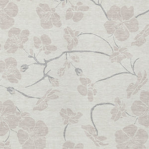 Homeroots 3' Stylish Floral Artichoke Green And Ivory Washable Area Rug For Indoor And Outdoor Spaces 10' X 14' Polyester 599897