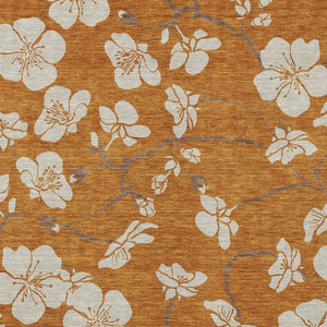 Homeroots 3' Stylish Floral Artichoke Green And Ivory Washable Area Rug For Indoor And Outdoor Spaces 3' X 5' Polyester 599910