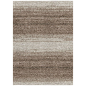 Homeroots 3' Brown And Beige Abstract Washable Area Rug For Indoor And Outdoor Use – Durable And Stylish 3' X 5' Polyester 599934