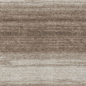 Homeroots 3' Brown And Beige Abstract Washable Area Rug For Indoor And Outdoor Use – Durable And Stylish 3' X 5' Polyester 599934