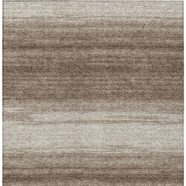 Homeroots 3' Brown And Beige Abstract Washable Area Rug For Indoor And Outdoor Use – Durable And Stylish 9' X 12' Polyester 599938