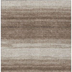 Homeroots 3' Brown And Beige Abstract Washable Area Rug For Indoor And Outdoor Use – Durable And Stylish 10' X 14' Polyester 599939