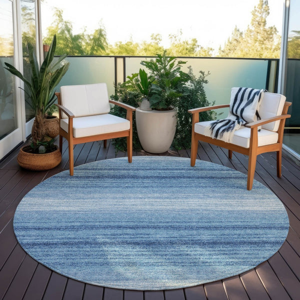 Homeroots 3' Brown And Beige Abstract Washable Area Rug For Indoor And Outdoor Use – Durable And Stylish 8' Round Polyester 599942