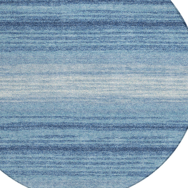 Homeroots 3' Brown And Beige Abstract Washable Area Rug For Indoor And Outdoor Use – Durable And Stylish 8' Round Polyester 599942