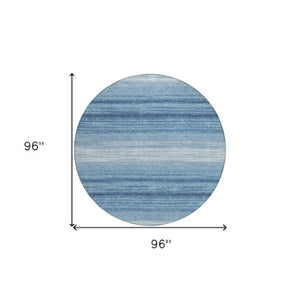 Homeroots 3' Brown And Beige Abstract Washable Area Rug For Indoor And Outdoor Use – Durable And Stylish 8' Round Polyester 599942