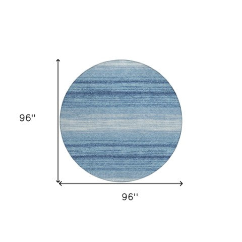 Homeroots 3' Brown And Beige Abstract Washable Area Rug For Indoor And Outdoor Use – Durable And Stylish 8' Round Polyester 599942