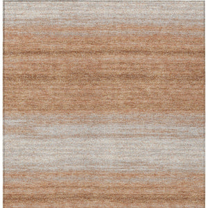 Homeroots 3' Brown And Beige Abstract Washable Area Rug For Indoor And Outdoor Use – Durable And Stylish 3' X 5' Polyester 599946