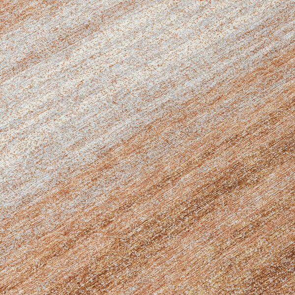 Homeroots 3' Brown And Beige Abstract Washable Area Rug For Indoor And Outdoor Use – Durable And Stylish 8' Round Polyester 599948