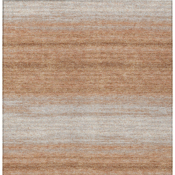Homeroots 3' Brown And Beige Abstract Washable Area Rug For Indoor And Outdoor Use – Durable And Stylish 10' X 14' Polyester 599951