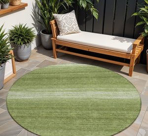 Homeroots 3' Brown And Beige Abstract Washable Area Rug For Indoor And Outdoor Use – Durable And Stylish 8' Round Polyester 599954