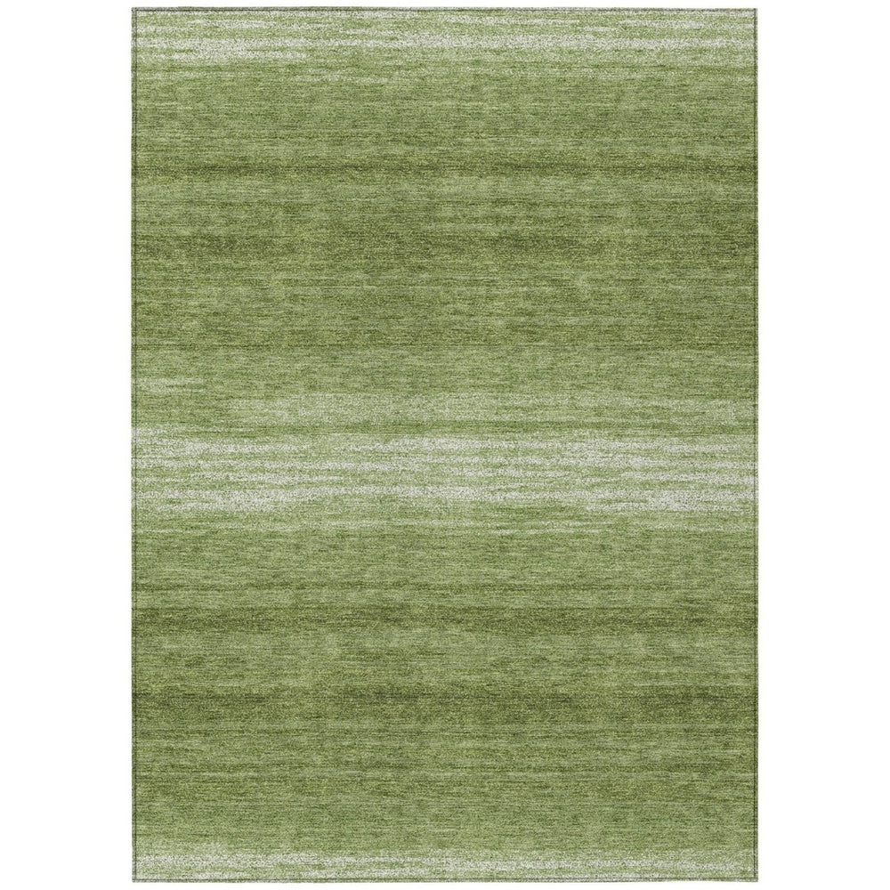 HomeRoots 5' Green and Ivory Abstract Area Rug – Durable, Washable Design for Indoor and Outdoor Spaces 8' X 10' 599955