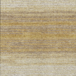 Homeroots 3' Brown And Beige Abstract Washable Area Rug For Indoor And Outdoor Use – Durable And Stylish 5' X 8' Polyester 599959