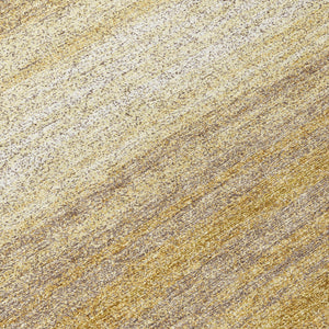 Homeroots 3' Brown And Beige Abstract Washable Area Rug For Indoor And Outdoor Use – Durable And Stylish 8' Round Polyester 599960