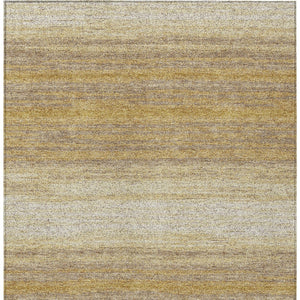 Homeroots 3' Brown And Beige Abstract Washable Area Rug For Indoor And Outdoor Use – Durable And Stylish 8' X 10' Polyester 599961