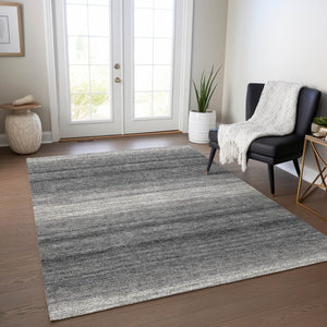 Homeroots 3' Brown And Beige Abstract Washable Area Rug For Indoor And Outdoor Use – Durable And Stylish 5' X 8' Polyester 599965