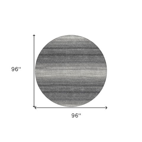 Homeroots 3' Brown And Beige Abstract Washable Area Rug For Indoor And Outdoor Use – Durable And Stylish 8' Round Polyester 599966