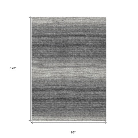 Homeroots 3' Brown And Beige Abstract Washable Area Rug For Indoor And Outdoor Use – Durable And Stylish 8' X 10' Polyester 599967