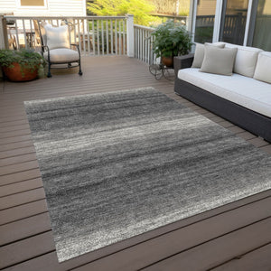 Homeroots 3' Brown And Beige Abstract Washable Area Rug For Indoor And Outdoor Use – Durable And Stylish 8' X 10' Polyester 599967
