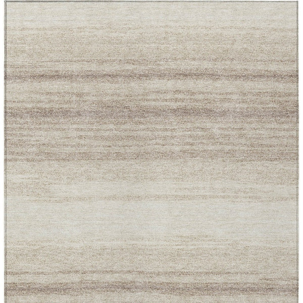 Homeroots 3' Brown And Beige Abstract Washable Area Rug For Indoor And Outdoor Use – Durable And Stylish 3' X 5' Polyester 599970