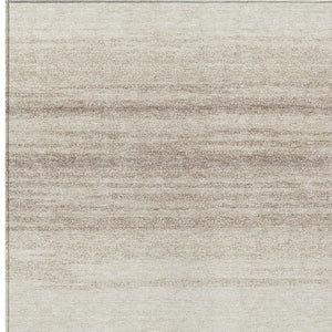 Homeroots 3' Brown And Beige Abstract Washable Area Rug For Indoor And Outdoor Use – Durable And Stylish 8' X 10' Polyester 599973