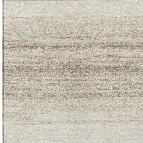 Homeroots 3' Brown And Beige Abstract Washable Area Rug For Indoor And Outdoor Use – Durable And Stylish 8' X 10' Polyester 599973