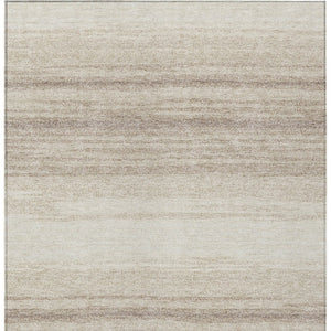 Homeroots 3' Brown And Beige Abstract Washable Area Rug For Indoor And Outdoor Use – Durable And Stylish 9' X 12' Polyester 599974