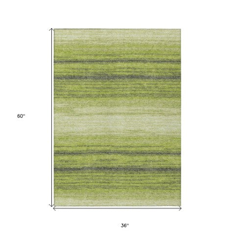 Homeroots 3' Brown And Beige Abstract Washable Area Rug For Indoor And Outdoor Use – Durable And Stylish 3' X 5' Polyester 599976