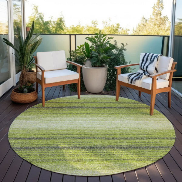 Homeroots 3' Brown And Beige Abstract Washable Area Rug For Indoor And Outdoor Use – Durable And Stylish 8' Round Polyester 599978