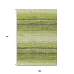 Homeroots 3' Brown And Beige Abstract Washable Area Rug For Indoor And Outdoor Use – Durable And Stylish 9' X 12' Polyester 599980