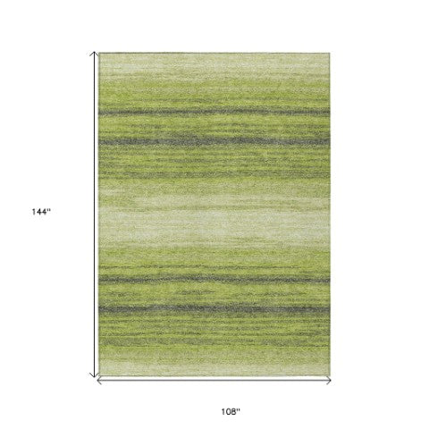 Homeroots 3' Brown And Beige Abstract Washable Area Rug For Indoor And Outdoor Use – Durable And Stylish 9' X 12' Polyester 599980