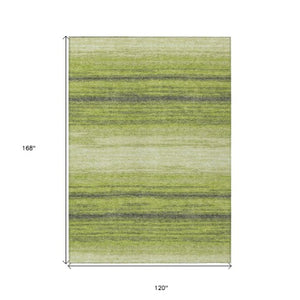 Homeroots 3' Brown And Beige Abstract Washable Area Rug For Indoor And Outdoor Use – Durable And Stylish 10' X 14' Polyester 599981