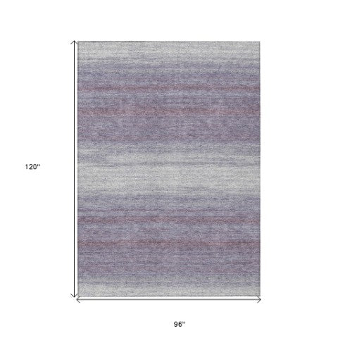 Homeroots 3' Brown And Beige Abstract Washable Area Rug For Indoor And Outdoor Use – Durable And Stylish 8' X 10' Polyester 599985