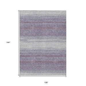 Homeroots 3' Brown And Beige Abstract Washable Area Rug For Indoor And Outdoor Use – Durable And Stylish 9' X 12' Polyester 599986