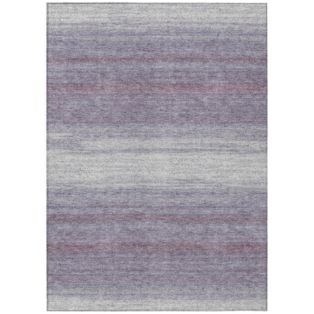 HomeRoots 9' X 12' Abstract Lavender and Ivory Area Rug - Washable, Stylish, Durable for Indoor & Outdoor Use 599986