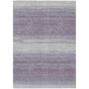 HomeRoots 9' X 12' Abstract Lavender and Ivory Area Rug - Washable, Stylish, Durable for Indoor & Outdoor Use 599986