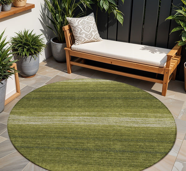 Homeroots 3' Brown And Beige Abstract Washable Area Rug For Indoor And Outdoor Use – Durable And Stylish 8' Round Polyester 599990