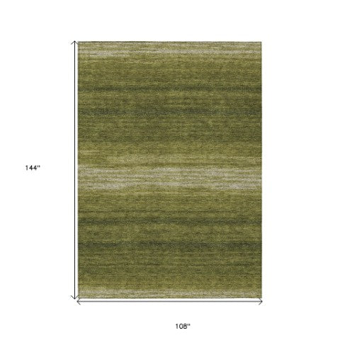 Homeroots 3' Brown And Beige Abstract Washable Area Rug For Indoor And Outdoor Use – Durable And Stylish 9' X 12' Polyester 599992