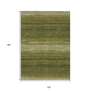 Homeroots 3' Brown And Beige Abstract Washable Area Rug For Indoor And Outdoor Use – Durable And Stylish 10' X 14' Polyester 599993