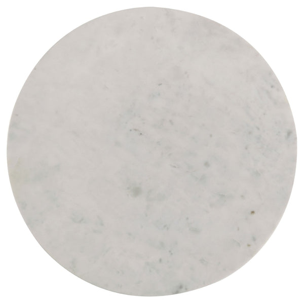 English Elm Preston Genuine Marble Round Coffee and End Table Set for Contemporary Living Rooms B062S01407