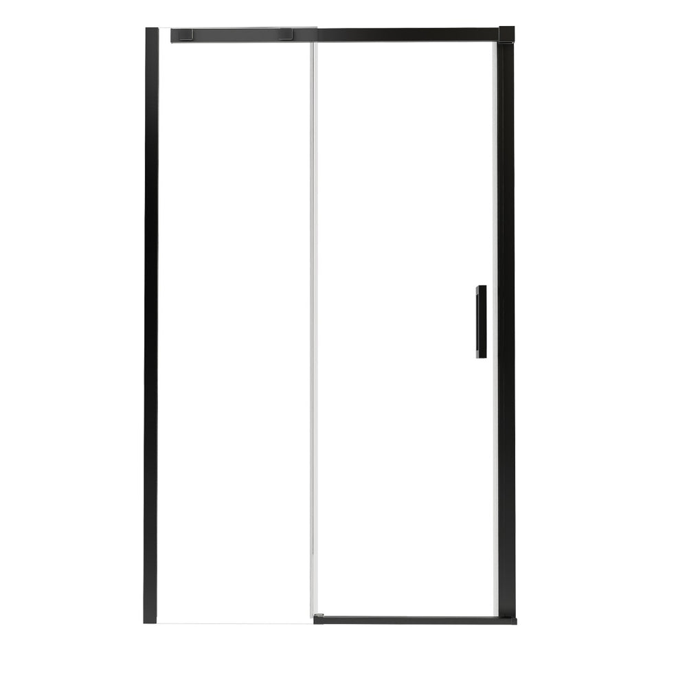 English Elm 44--48" Sliding Tempered Glass Shower Door Brushed Nickel Frameless Spa Bath W637P382565