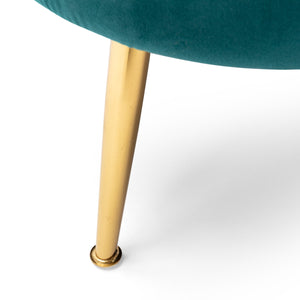 English Elm Christopher Knight Home® - 3 Seater Sofa - Luxe Teal Velvet With Gold Legs, Modern Glam Design, Durable Comfort & Elegant Style 70395.00AT_70395.00BT