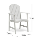 Christopher Knight Home® - Noble House - Malibu Outdoor Weather Resistant Acacia Wood Adirondack Dining Chairs (Set Of 2)