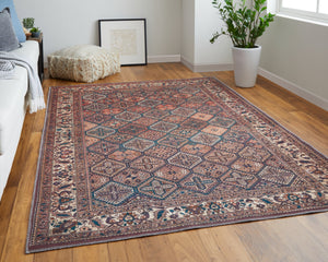 Feizy Rugs Rawlins Vintage-inspired Machine Made Polyester Oriental Rug - Antique Design For Modern Spaces Brown,Red,Ivory Polyester Rln39hkftanmltg21