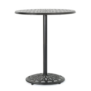 English Elm Christopher Knight Home® - Cast Aluminium 35'' ROUND BAR TABLE Copper Finish Romantic Filigree Outdoor Bistro Height Stable 61072.00