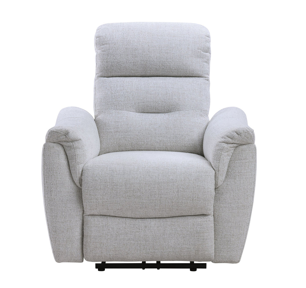 English Elm Eastre Gray Chenille 3-Piece Power Motion Living Room Set with USB & Type-C Ports, Reclining Comfort B2726S00525