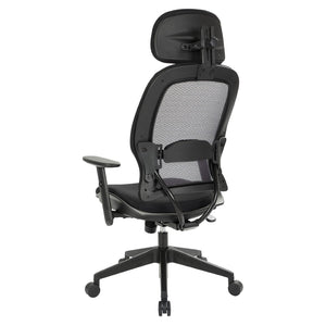 OSP Home Furnishings Professional Airgrid Ergonomic Office Chair with Lumbar Support and Breathable Mesh Back 55403